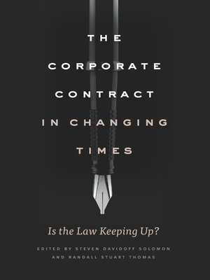cover image of The Corporate Contract in Changing Times